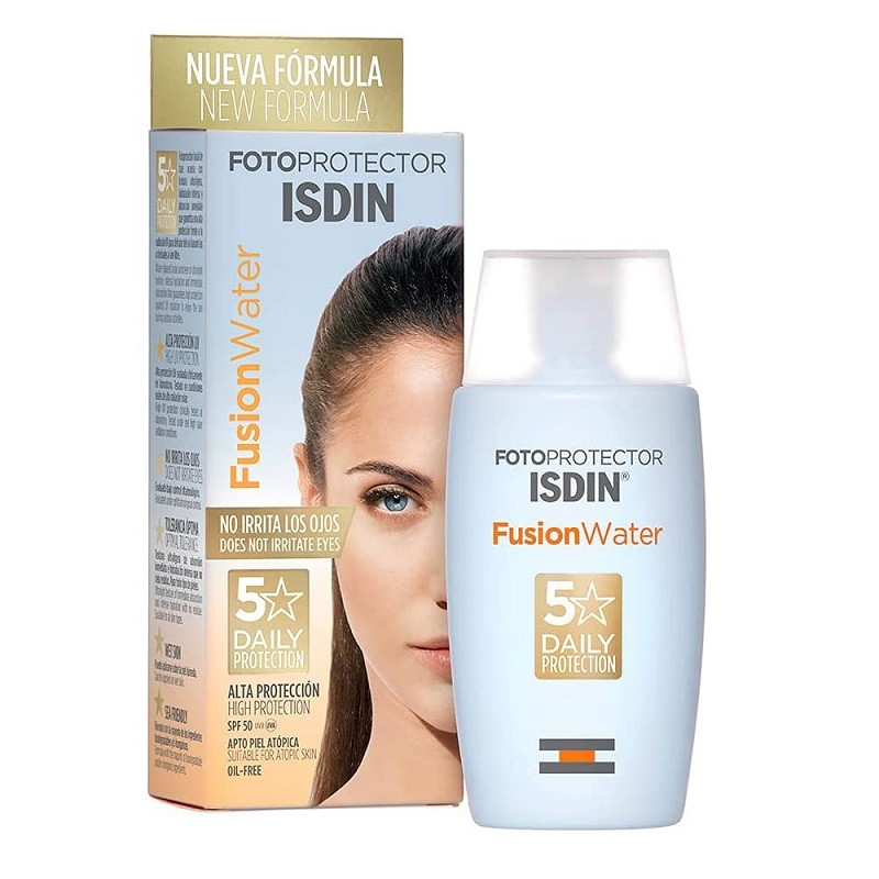 کرم ضد آفتاب بدون رنگ ایزدین SPF 50 مدل nuvea ‌مناسب انواع پوست حجم 50 میلی لیتر