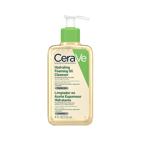 فوم شستشوی روغنی سراوی Cerave مدل Hydrating Foaming Oil حجم 236 میلی لیتر