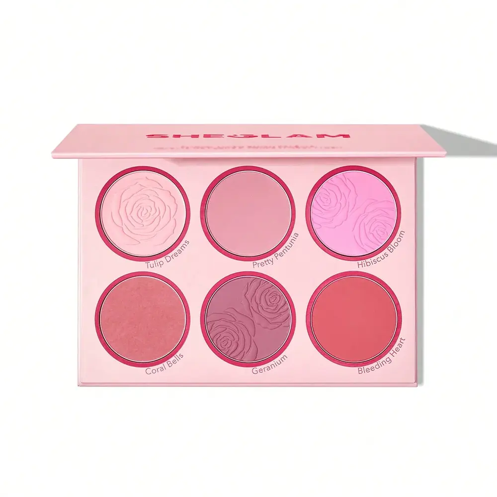 پالت رژگونه 6 رنگ شیگلـ.م FLORAL FLUSH BLUSH BOUQUET