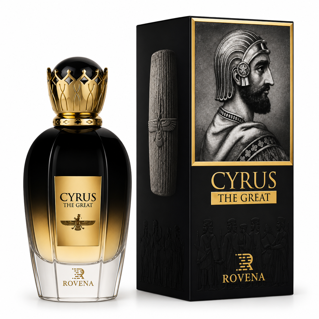 ادوپرفیوم مردانه روونا مدل  کوروش Cyrus حجم 100 میلی‌لیتر