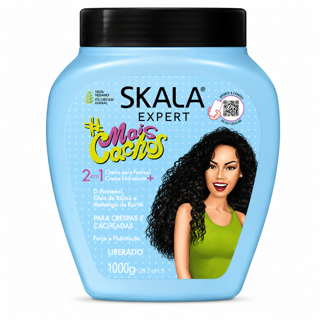 ماسک مو 2 در 1 اسکالا حاوی شی باتر و کرچک SKALA Mais Cachos Hair Type 3ABC