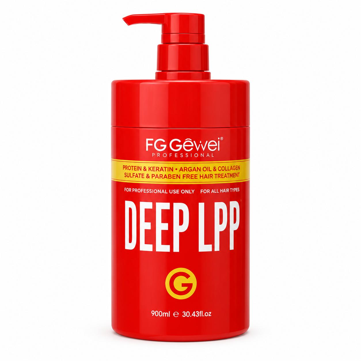 ماسک مو دیپ ال پی پی DEEP LPP اف جی قرمز  900 میلی‌لیتر