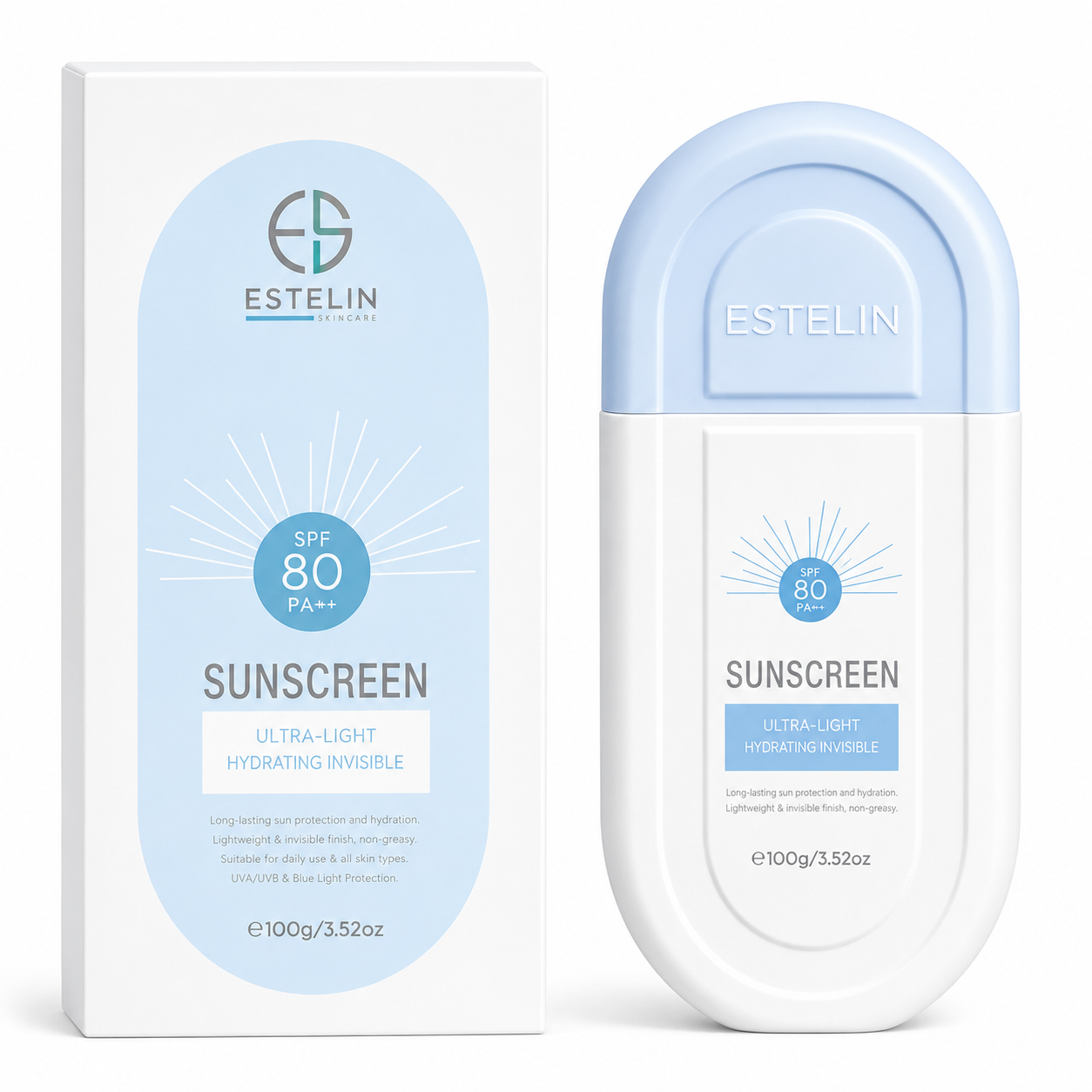 کرم ضد آفتاب بی‌رنگ استیلن، 80 SPF، مدل ultra،  مناسب انواع پوست با حجم 100 میلی لیتر