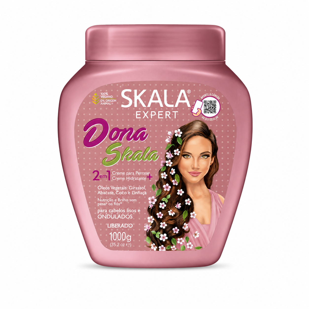 کرم حالت‌دهنده و ماسک مو 2 در 1 اسکالا Dona Skala حجم 1000 گرم