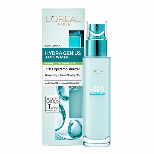 آبرسان لورال هیدرا جنیوس پوست چرب و مختلط (L'Oréal Hydra Genius Aloe Water) | 70 میلیلیتر