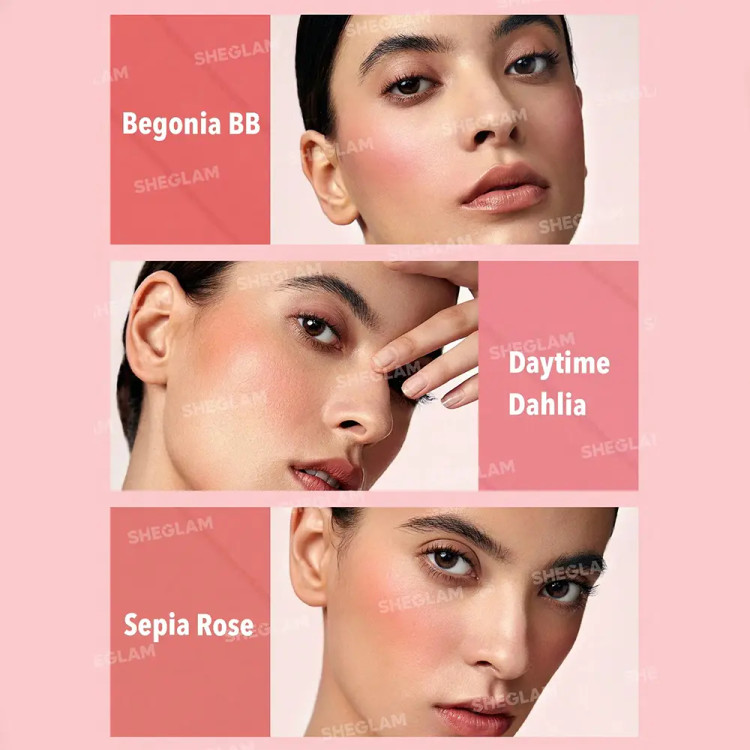 پالت رژگونه 6 رنگ شیگلـ.م مدل FLORAL FLUSH