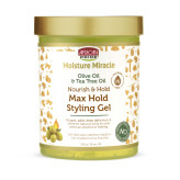 ژل حالتدهنده مو آفریکن پراید مدل Olive Oil & Tea Tree Oil حجم 510 گرم