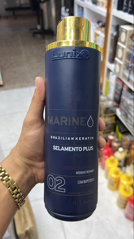 کراتین مو لونیکس مدل Marine Selamento Plus حجم 1000 میلیلیتر | Lunix Brazilian Keratin