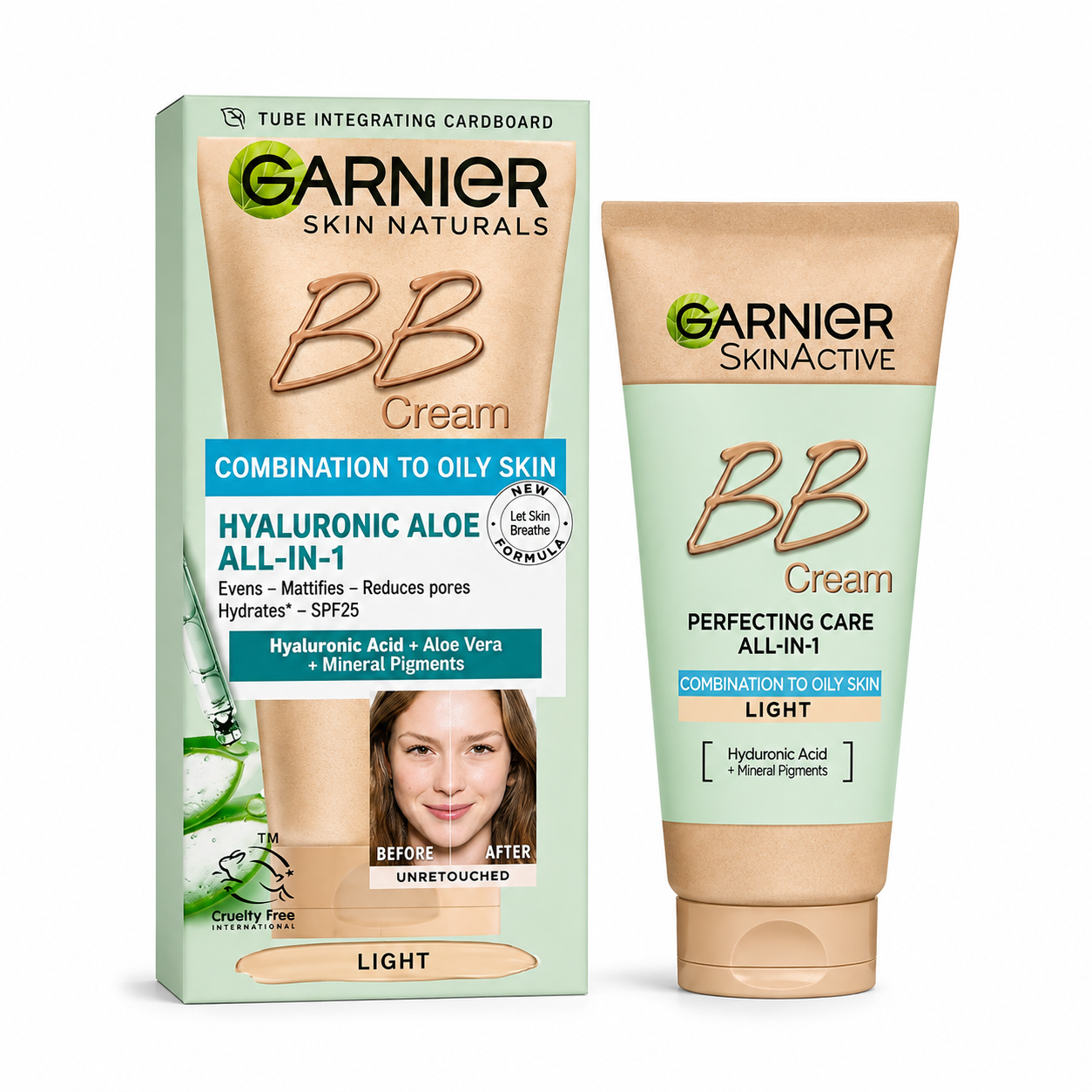 بی بی کرم گار.نیـ.ر رنگ لایت مناسب پوست مختلط تا چرب ۵۰ میل | SPF25