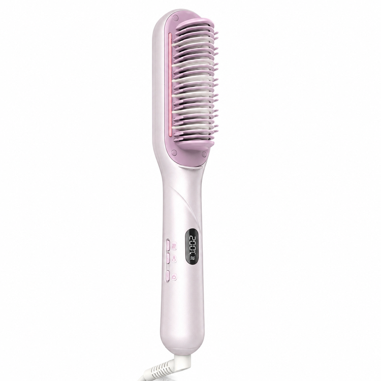 برس بخار شیگلم مدل Hydra Shot Steam Straightening Brush Pro | صافکننده حرفهای مو با فناوری بخار نانو
