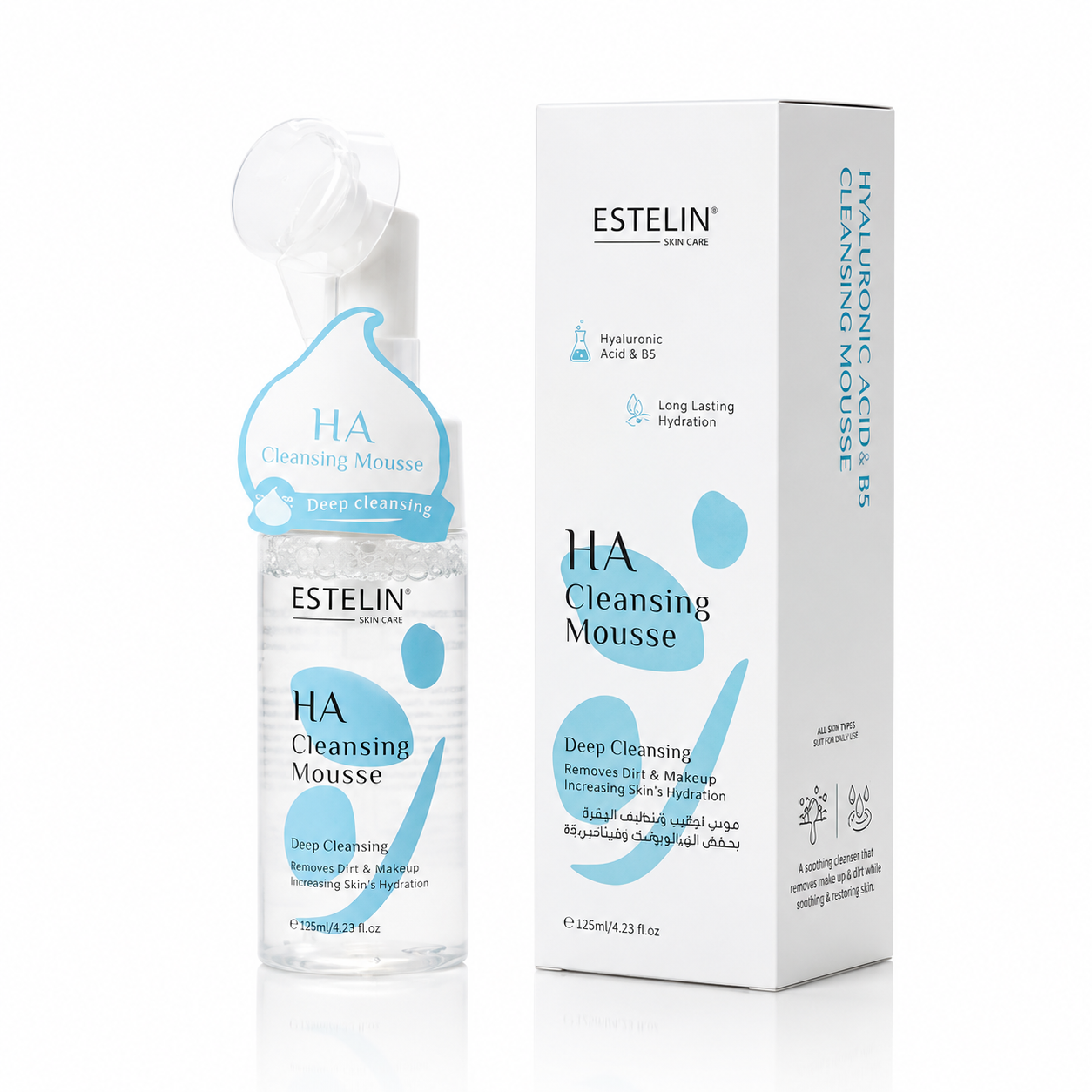 فوم شستشوی صورت هیالورونیک اسید استلین ESTELIN HA Cleansing Mousse