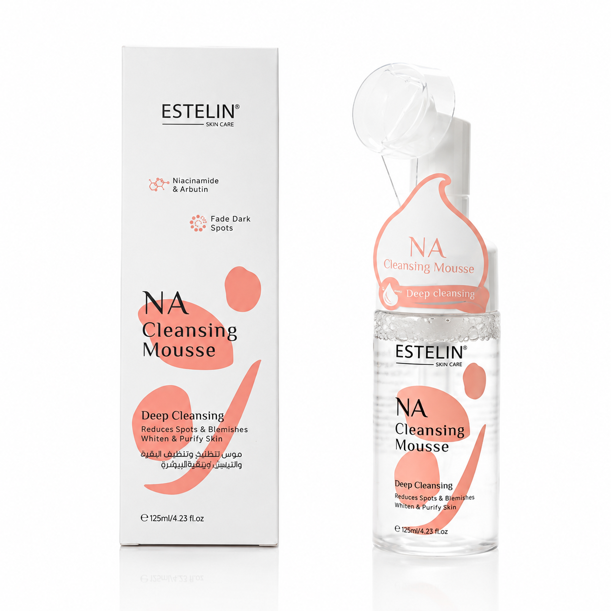 شوینده صورت فومی نیاسینامید استلین ESTELIN NA Cleansing Mousse