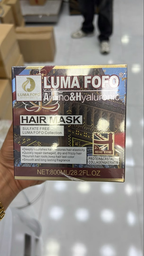 ماسک مو لوما فوفو آمینو و هیالورونیک | LUMA FOFO Hair Mask حجم ۸۰۰ میلیلیتر
