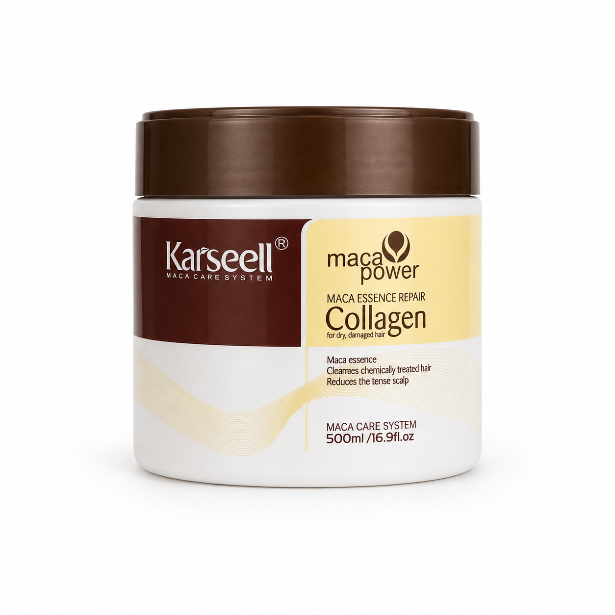 ماسک مو کلاژن کارسِل Maca Essence Repair Collagen | حجم 500 میلی‌لیتر