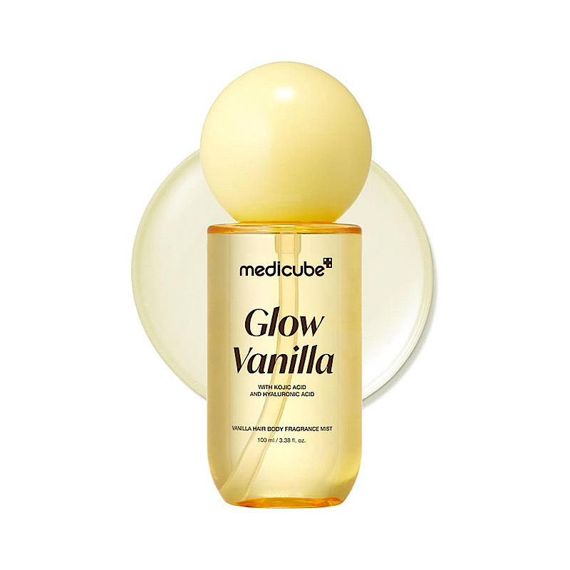 بادی میست و عطر مو مدی کیوب مدل Glow Vanilla حجم ۱۰۰ میل