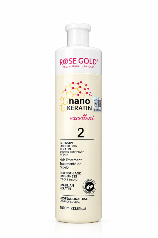 نانو کراتین رزگلد مدل Nano Keratin Excellent حجم 1100 میل
